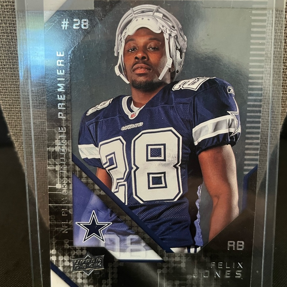 Felix Jones Dallas Cowboys Navy Football Jersey Trading Card